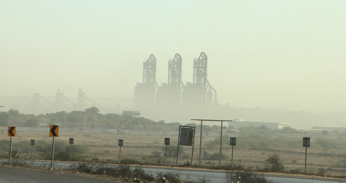 The Lucky Cement factory in Karachi