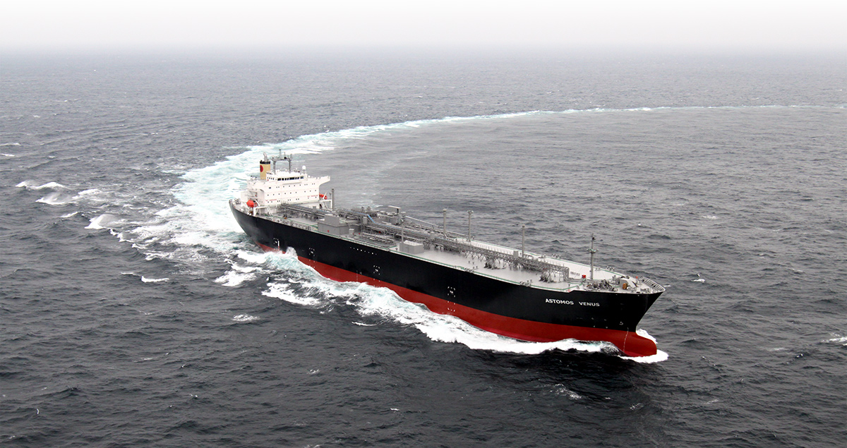 The new rectangular scrubber can easily be installed to existing ships such as this LPG Tanker, also manufactured by MHI and turned over in 2016. MHI Group’s expertise in shipbuilding dates back to 1857.