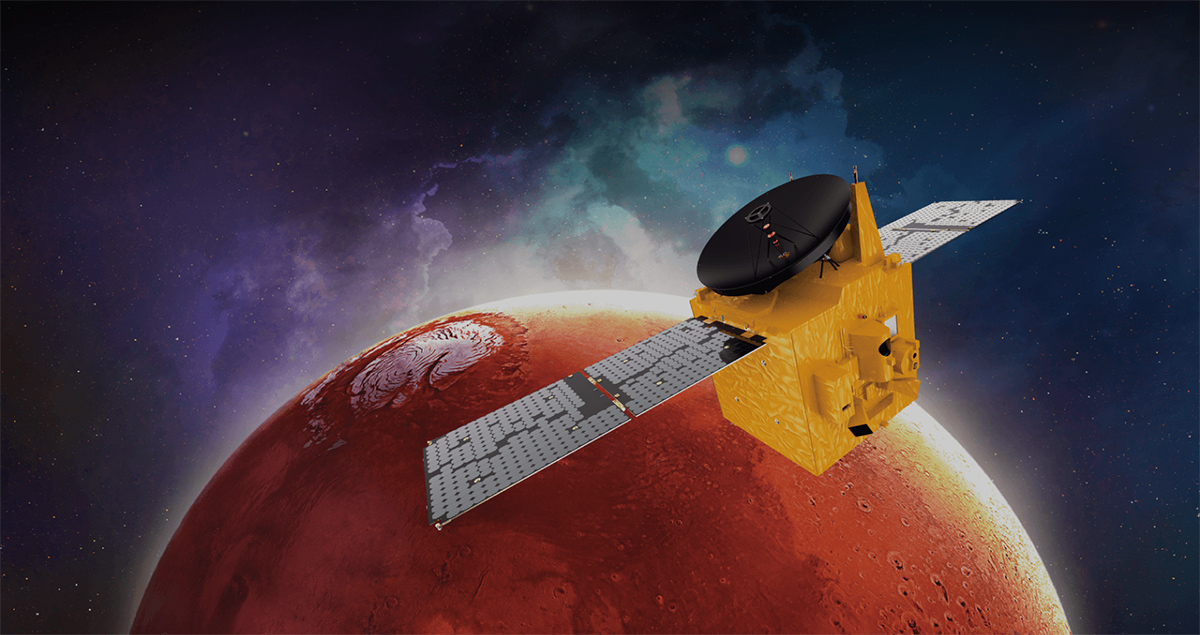 HOPE探査機は火星の大気と気候の科学的分析を行います © UAE Space agency