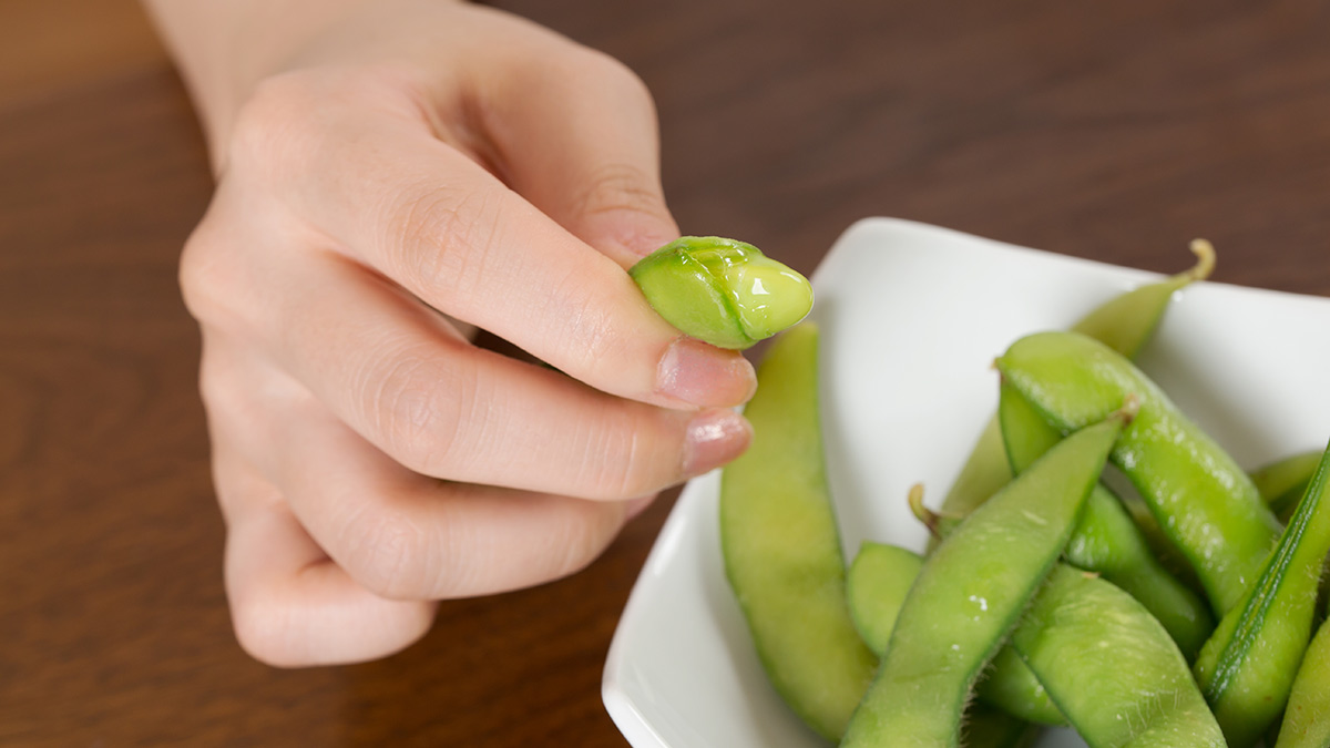 Edamame is one of the most popular delicacies in Japan.