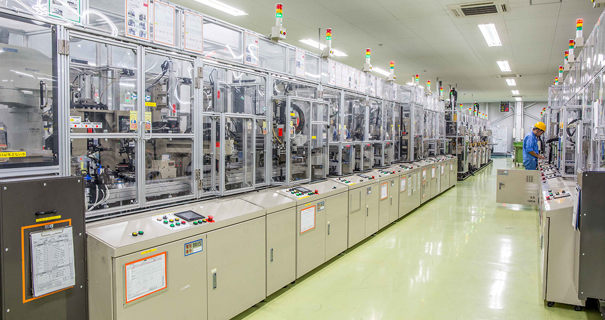 This highly automated factory, located in Sagamihara on the border of Tokyo, produces millions of turbocharger cartridges annually.