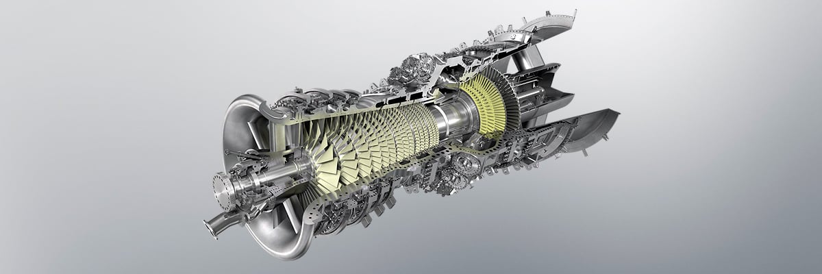 The J-series turbines from Mitsubishi Power can operate using a natural gas and hydrogen fuel mix