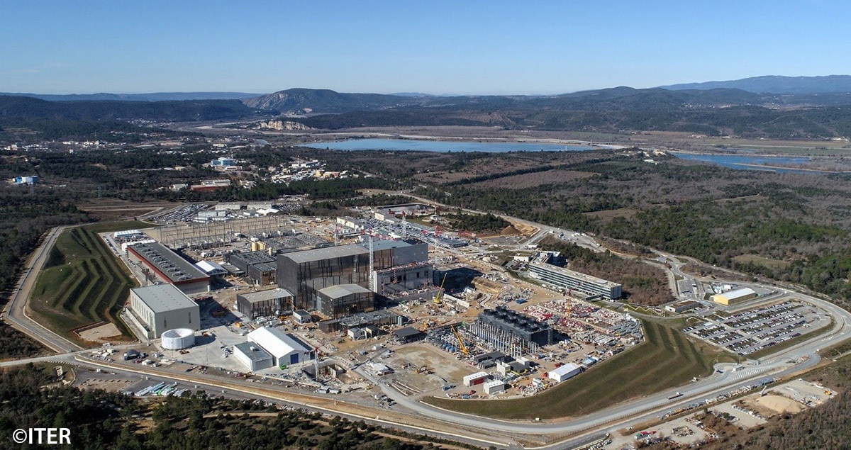 The world’s largest tokamak is currently under construction at ITER in southern France
