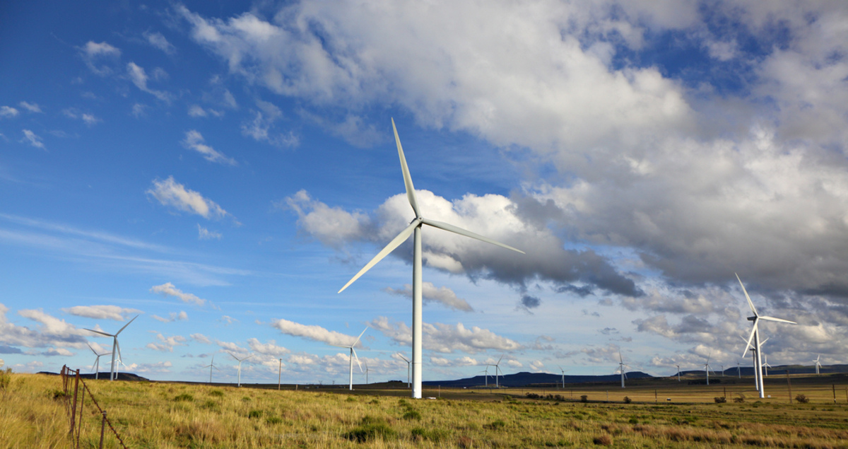 A wind farm in South Africa: renewable energy has great potential on the African continent 