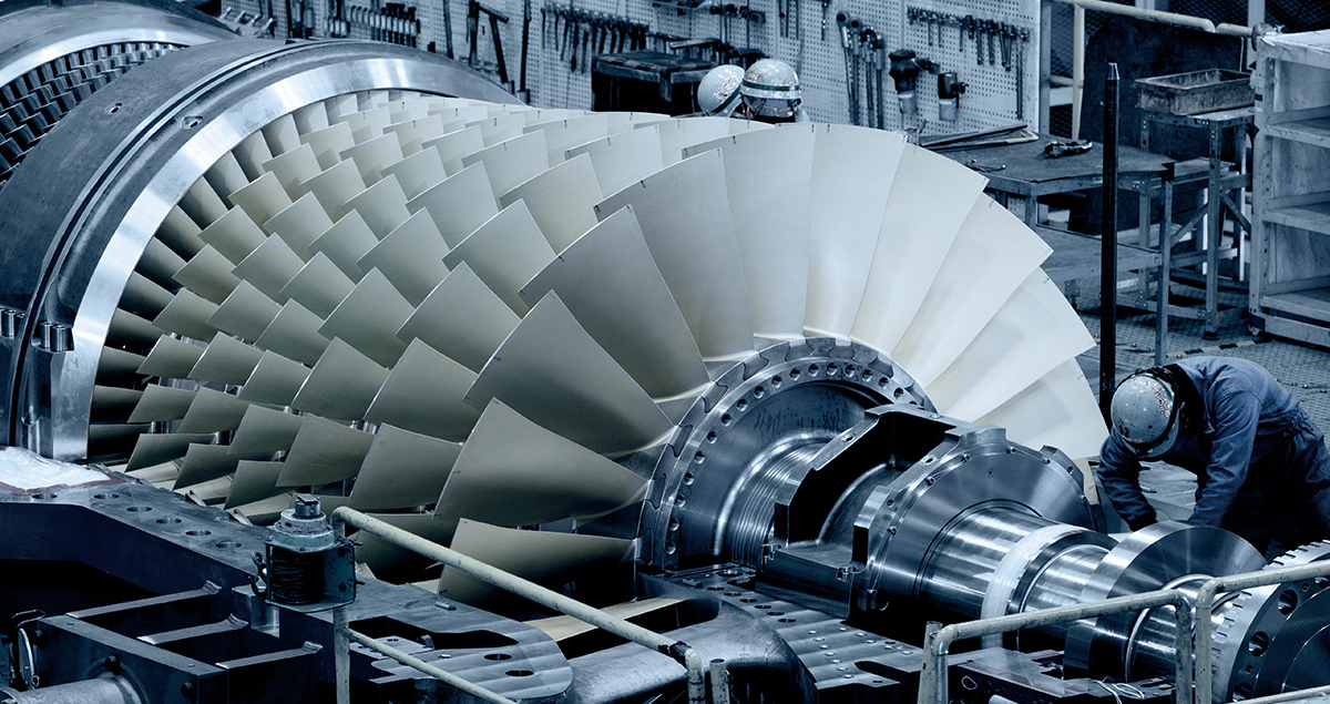 ON LAND: Largest market share for advanced-class gas turbines for 2017.