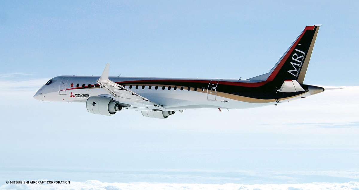 IN THE SKY: MRJ is Japan’s first commercial passenger jet.