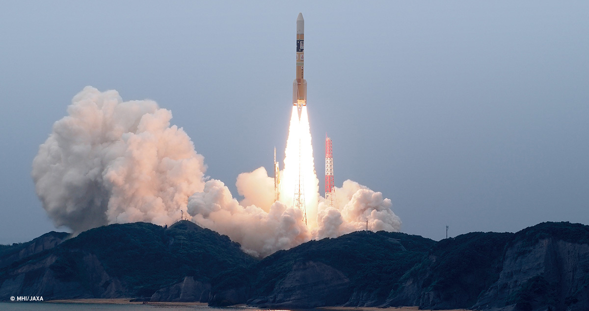 IN SPACE: The H-II rocket boasts a launch success rate of over 97%