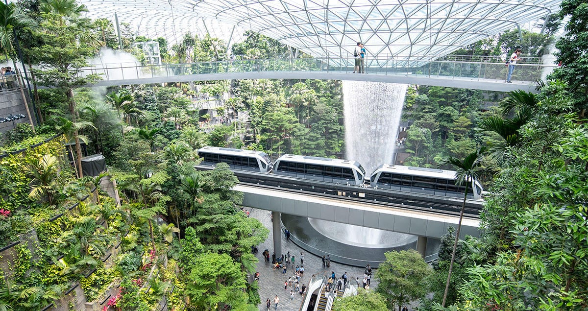 Changi Airport Skytrain: Terminal 1 to Terminal 3 